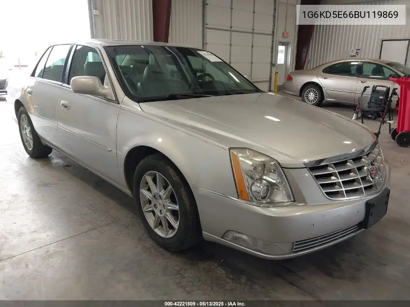 2011 Cadillac Dts Luxury Collection VIN: 1G6KD5E66BU119869 Lot: 42221509