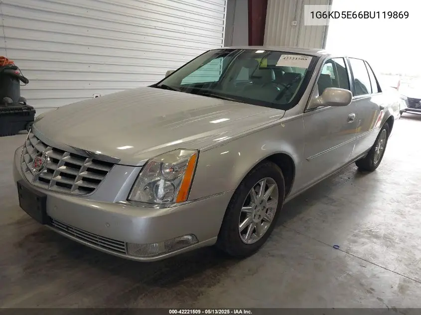 2011 Cadillac Dts Luxury Collection VIN: 1G6KD5E66BU119869 Lot: 42221509