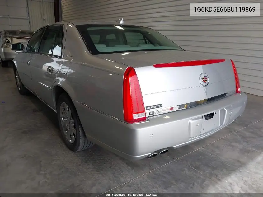 2011 Cadillac Dts Luxury Collection VIN: 1G6KD5E66BU119869 Lot: 42221509
