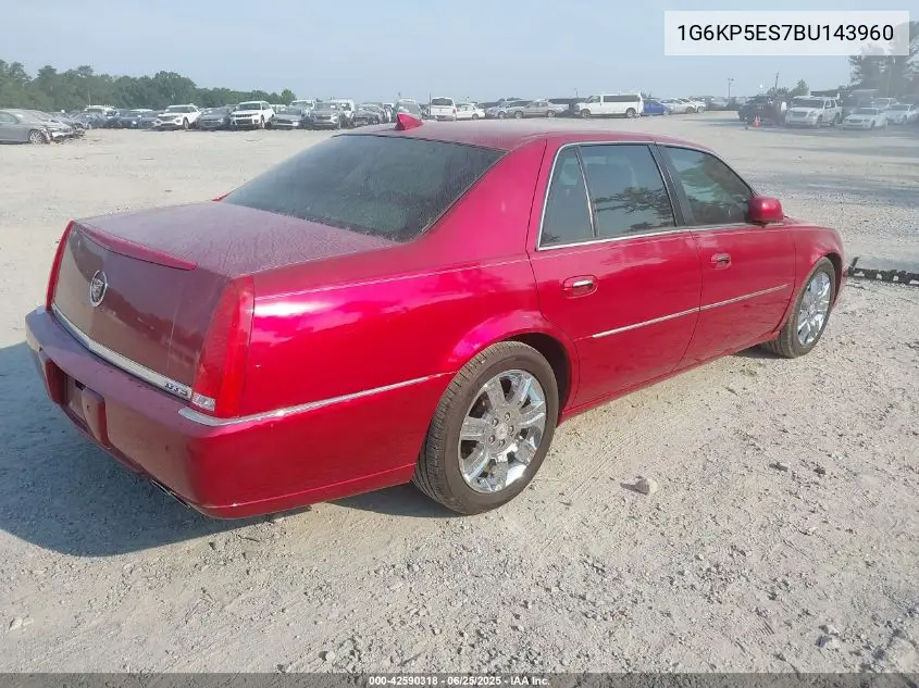 2011 Cadillac Dts Platinum Collection VIN: 1G6KP5ES7BU143960 Lot: 42590318