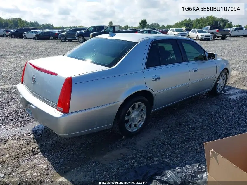 2011 Cadillac Dts Standard VIN: 1G6KA5E60BU107094 Lot: 42661209