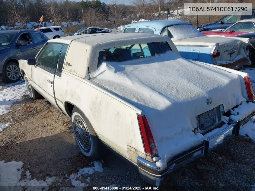 1982 Cadillac Eldorado VIN: 1G6AL5741CE617290 Lot: 41415890