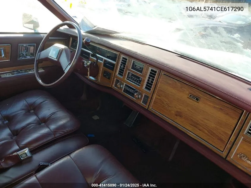 1982 Cadillac Eldorado VIN: 1G6AL5741CE617290 Lot: 41415890
