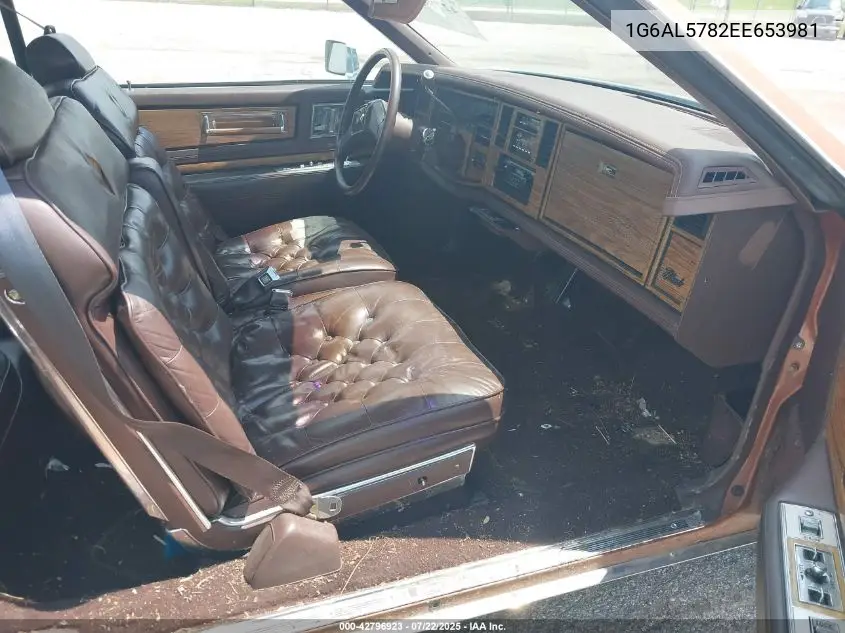 1984 Cadillac Eldorado VIN: 1G6AL5782EE653981 Lot: 42796923