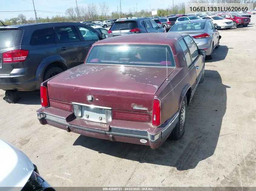 1990 Cadillac Eldorado VIN: 1G6EL1331LU620669 Lot: 42040721