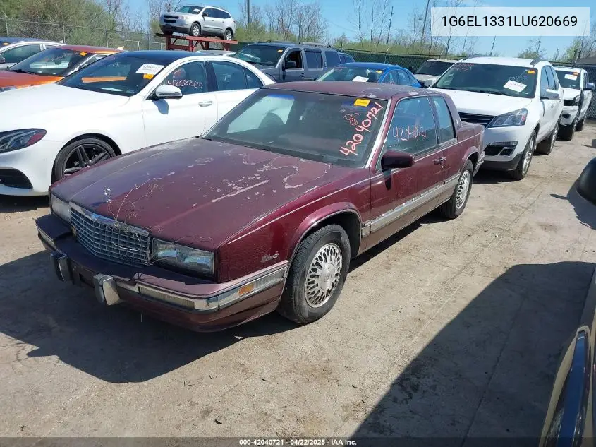 1990 Cadillac Eldorado VIN: 1G6EL1331LU620669 Lot: 42040721