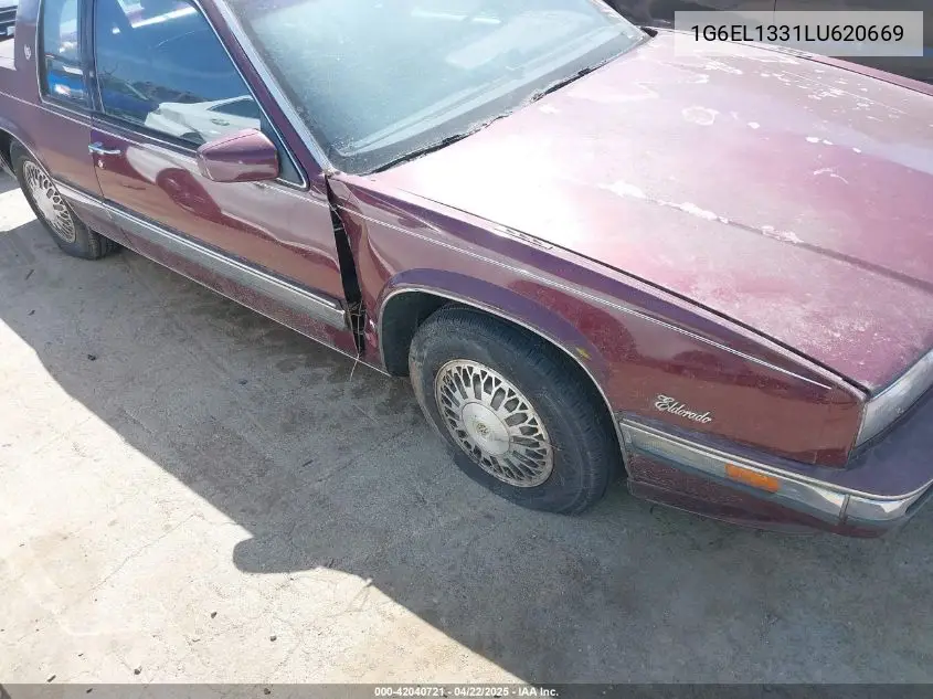 1990 Cadillac Eldorado VIN: 1G6EL1331LU620669 Lot: 42040721