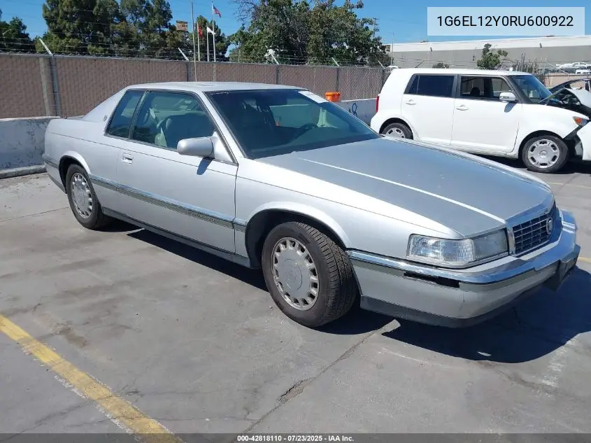 1994 Cadillac Eldorado VIN: 1G6EL12Y0RU600922 Lot: 42818110