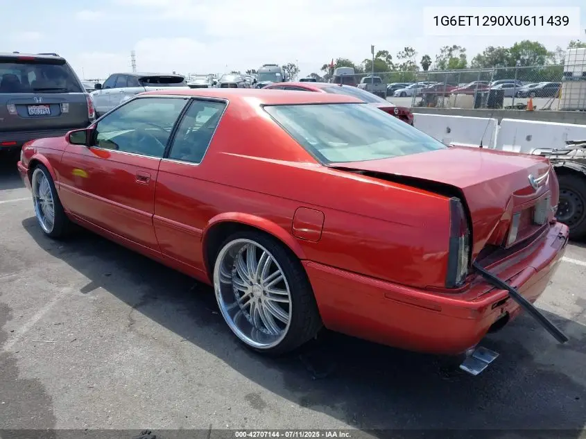 1999 Cadillac Eldorado Touring VIN: 1G6ET1290XU611439 Lot: 42707144