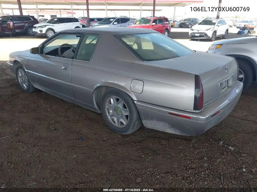 1999 Cadillac Eldorado Standard VIN: 1G6EL12Y0XU600769 Lot: 42765469
