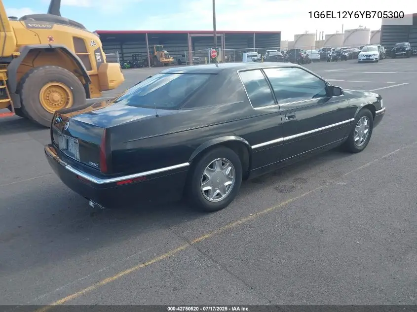 2000 Cadillac Eldorado Esc VIN: 1G6EL12Y6YB705300 Lot: 42750520