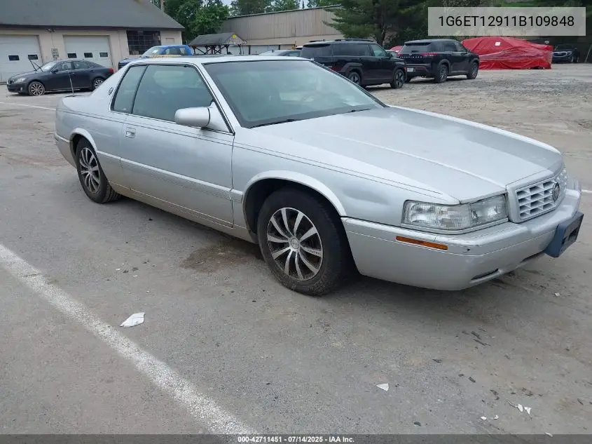 2001 Cadillac Eldorado Etc VIN: 1G6ET12911B109848 Lot: 42711451