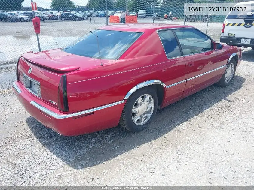 2001 Cadillac Eldorado Esc VIN: 1G6EL12Y31B107932 Lot: 42723296
