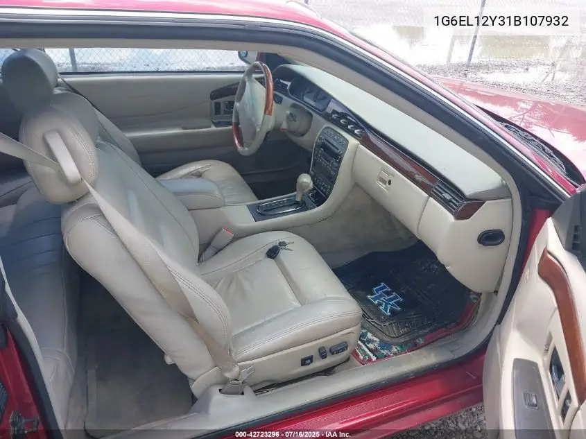 2001 Cadillac Eldorado Esc VIN: 1G6EL12Y31B107932 Lot: 42723296
