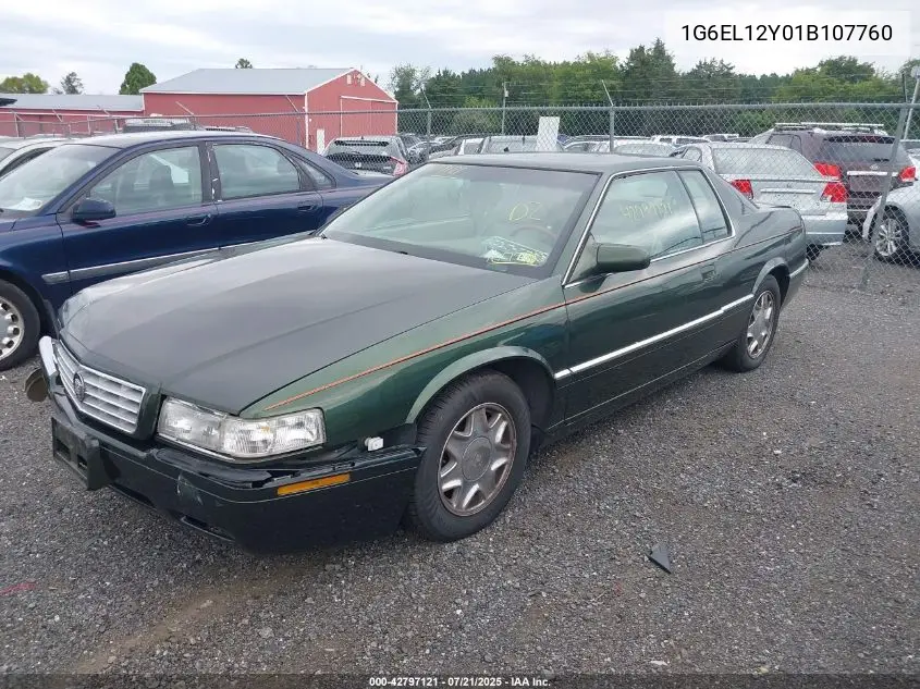 2001 Cadillac Eldorado Esc VIN: 1G6EL12Y01B107760 Lot: 42797121