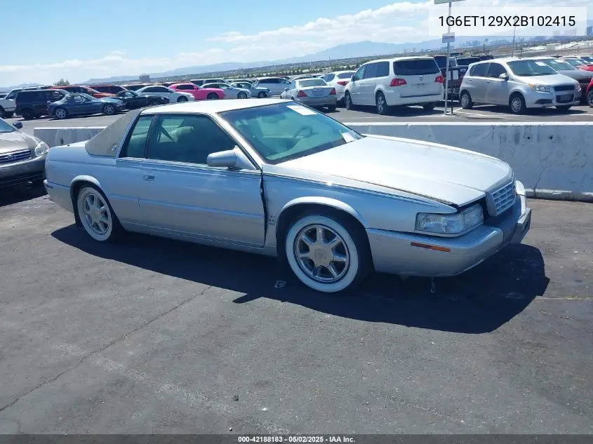 2002 Cadillac Eldorado Etc VIN: 1G6ET129X2B102415 Lot: 42188183
