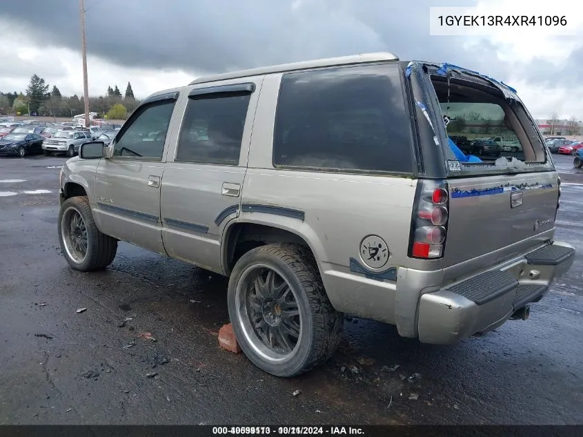 1999 Cadillac Escalade VIN: 1GYEK13R4XR41096 Lot: 40599113