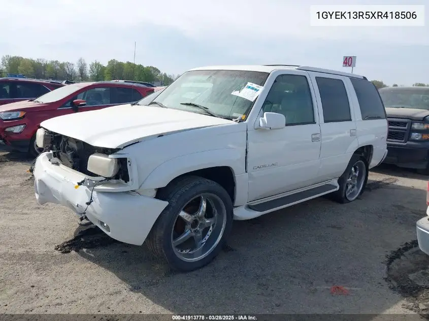 1999 Cadillac Escalade Standard VIN: 1GYEK13R5XR418506 Lot: 41913778