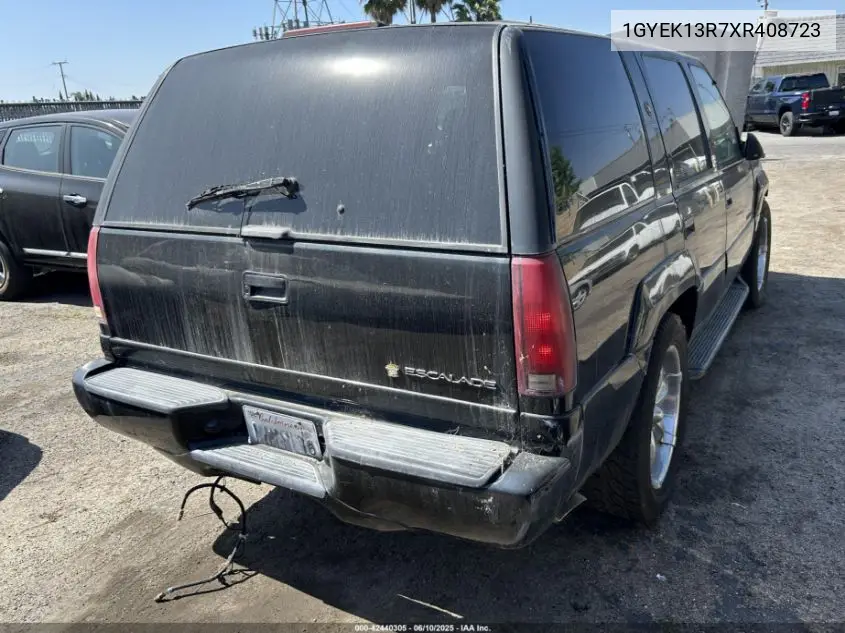 1999 Cadillac Escalade Standard VIN: 1GYEK13R7XR408723 Lot: 42440305