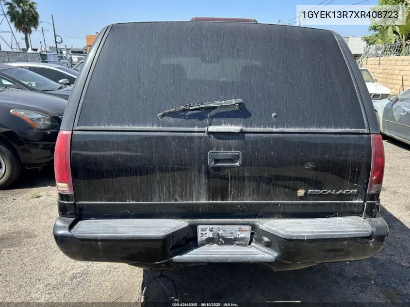 1999 Cadillac Escalade Standard VIN: 1GYEK13R7XR408723 Lot: 42440305