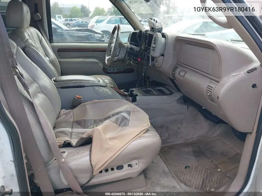 2000 Cadillac Escalade Standard VIN: 1GYEK63R9YR180416 Lot: 42200278