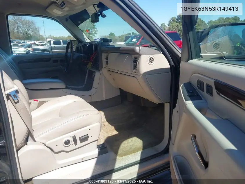 2003 Cadillac Escalade Standard VIN: 1GYEK63N53R149413 Lot: 41809120