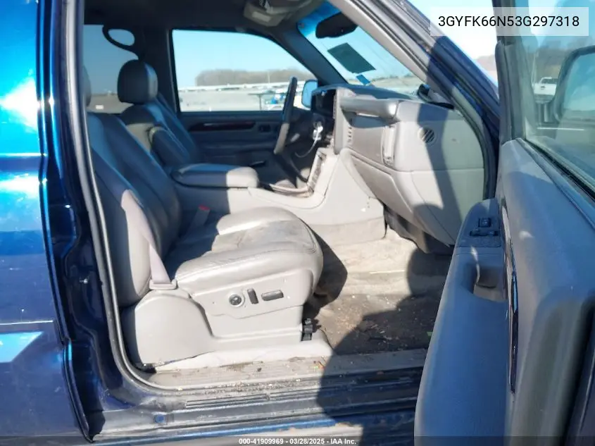 2003 Cadillac Escalade Esv Standard VIN: 3GYFK66N53G297318 Lot: 41909969