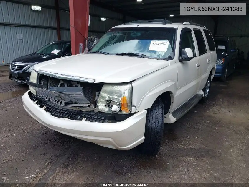 2003 Cadillac Escalade Standard VIN: 1GYEK63NX3R241388 Lot: 42227896
