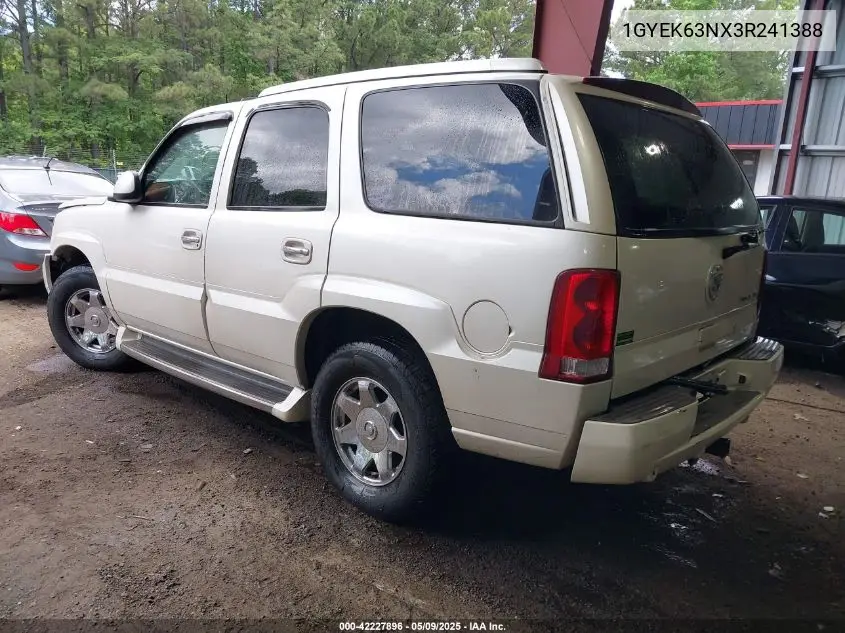2003 Cadillac Escalade Standard VIN: 1GYEK63NX3R241388 Lot: 42227896