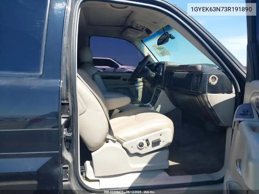 2003 Cadillac Escalade Standard VIN: 1GYEK63N73R191890 Lot: 42486477
