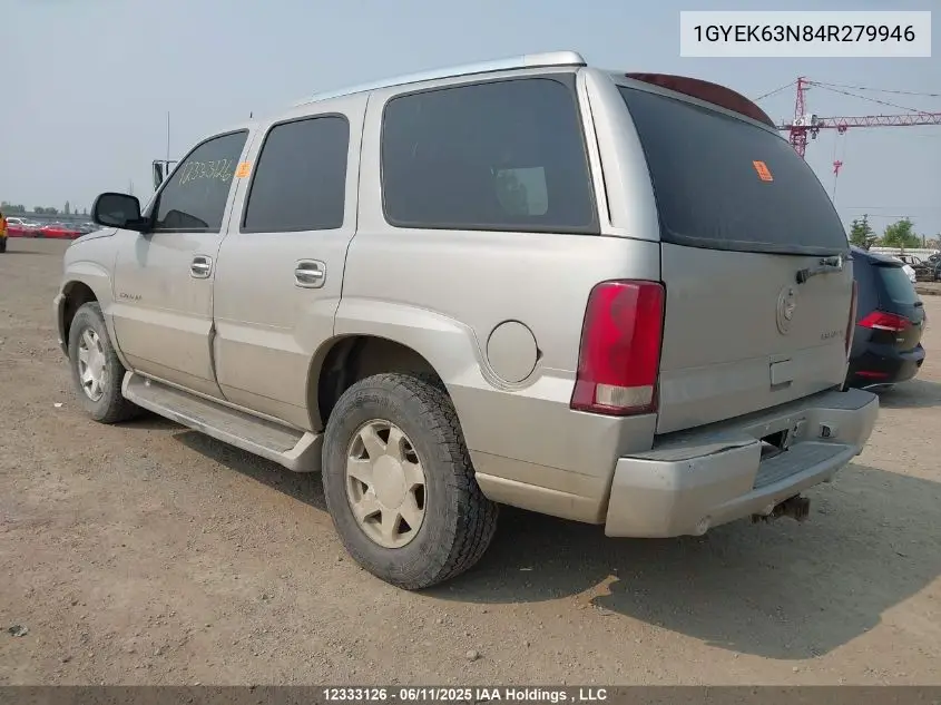 2004 Cadillac Escalade Luxury VIN: 1GYEK63N84R279946 Lot: 12333126