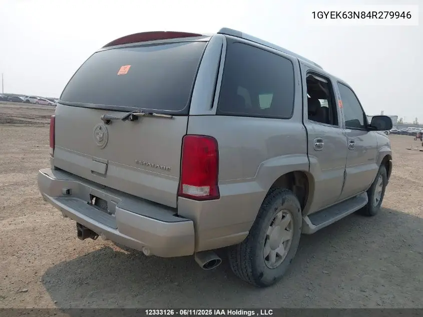 2004 Cadillac Escalade Luxury VIN: 1GYEK63N84R279946 Lot: 12333126