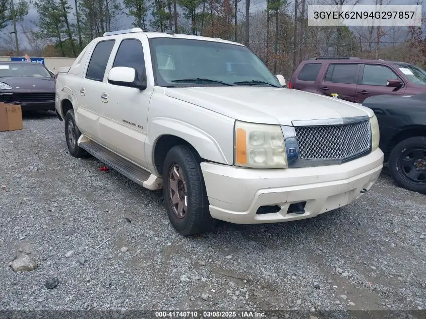 2004 Cadillac Escalade Ext Standard VIN: 3GYEK62N94G297857 Lot: 41740710