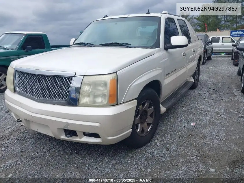 2004 Cadillac Escalade Ext Standard VIN: 3GYEK62N94G297857 Lot: 41740710