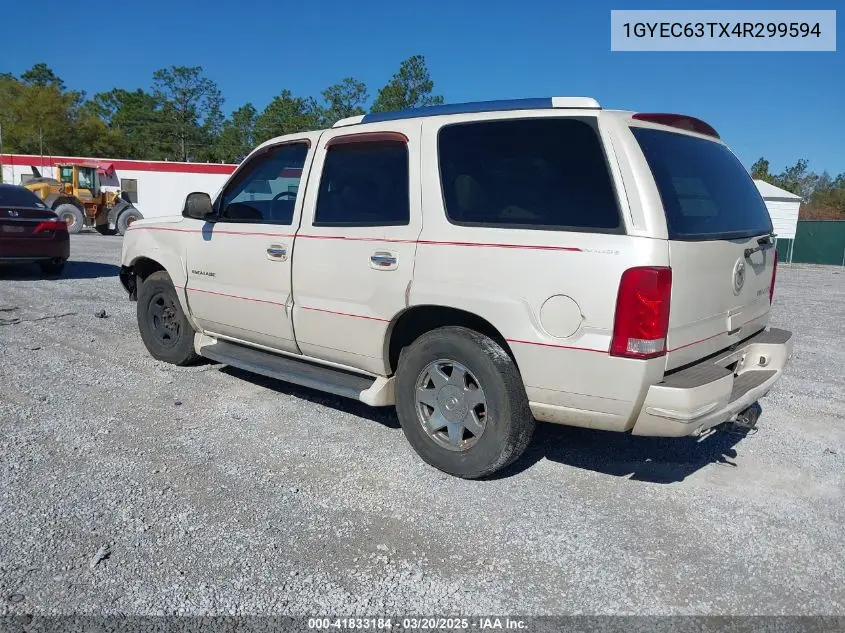 2004 Cadillac Escalade Standard VIN: 1GYEC63TX4R299594 Lot: 41833184