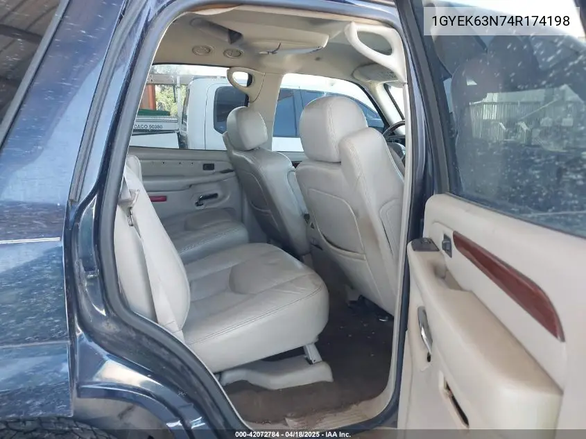 2004 Cadillac Escalade Standard VIN: 1GYEK63N74R174198 Lot: 42072784
