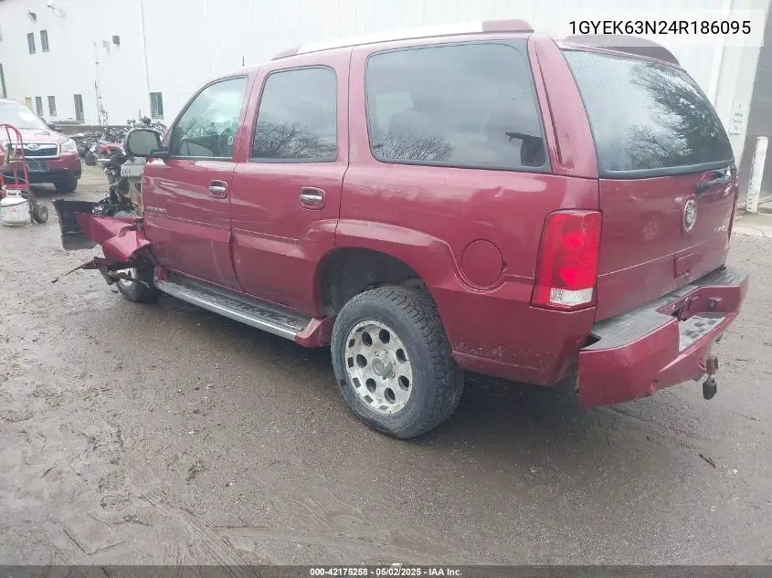 2004 Cadillac Escalade Standard VIN: 1GYEK63N24R186095 Lot: 42175258