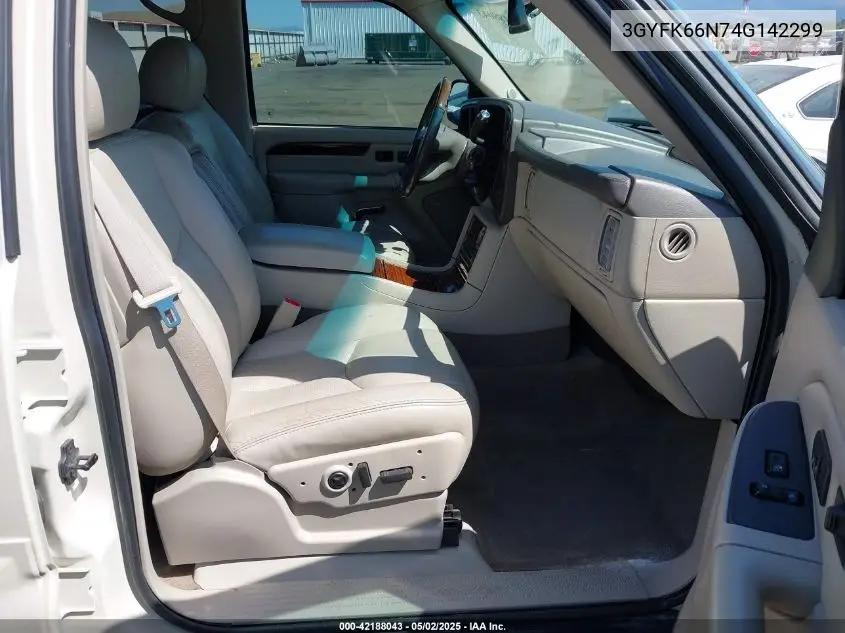 2004 Cadillac Escalade Esv Standard VIN: 3GYFK66N74G142299 Lot: 42188043