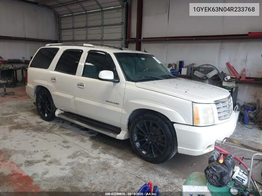 2004 Cadillac Escalade Standard VIN: 1GYEK63N04R233768 Lot: 42250616