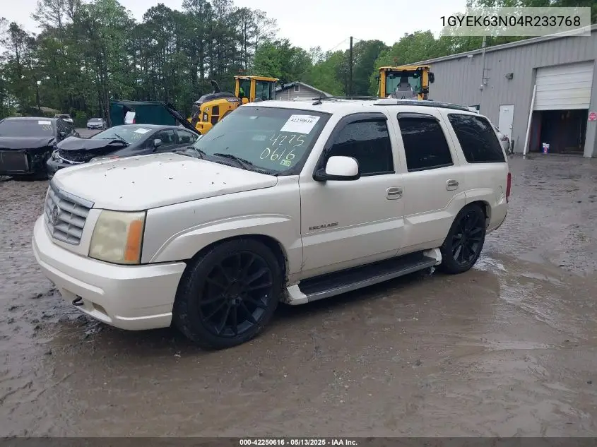 2004 Cadillac Escalade Standard VIN: 1GYEK63N04R233768 Lot: 42250616