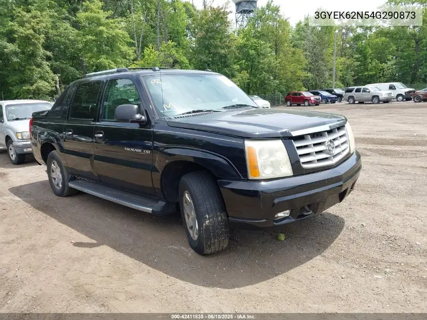 2004 Cadillac Escalade Ext Standard VIN: 3GYEK62N54G290873 Lot: 42411835