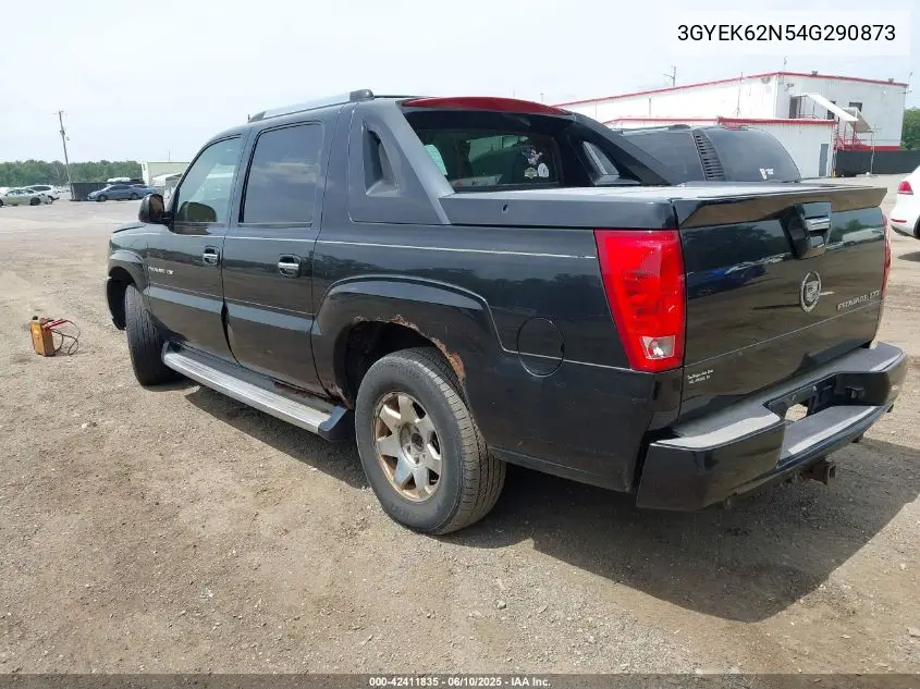 2004 Cadillac Escalade Ext Standard VIN: 3GYEK62N54G290873 Lot: 42411835