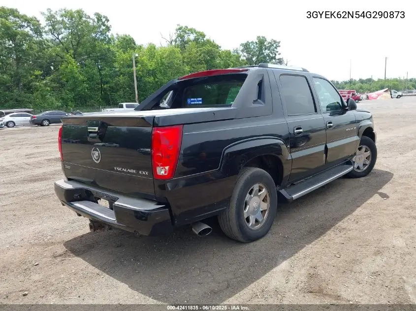 2004 Cadillac Escalade Ext Standard VIN: 3GYEK62N54G290873 Lot: 42411835