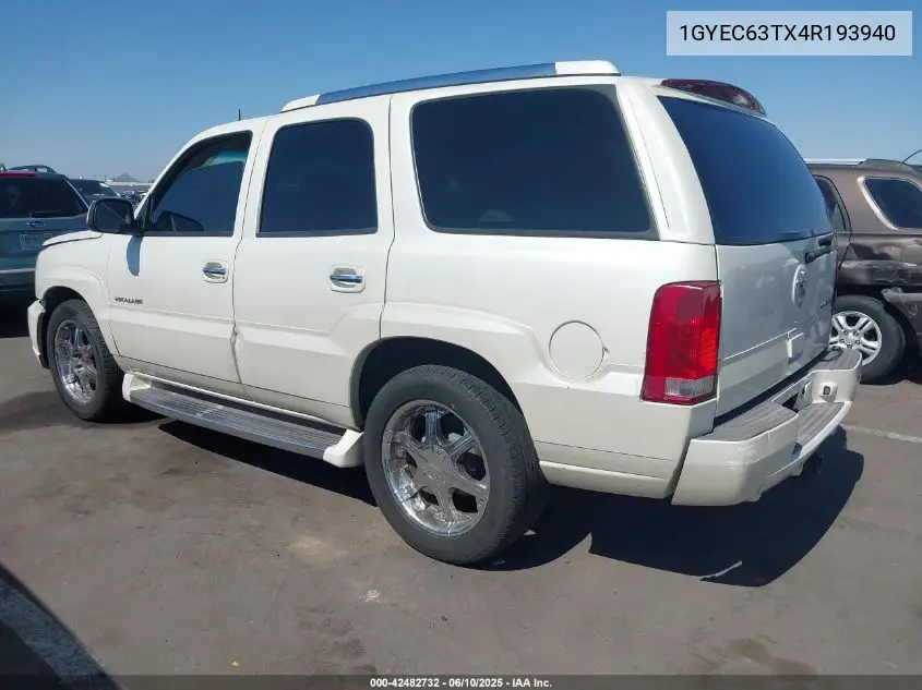 2004 Cadillac Escalade Standard VIN: 1GYEC63TX4R193940 Lot: 42482732