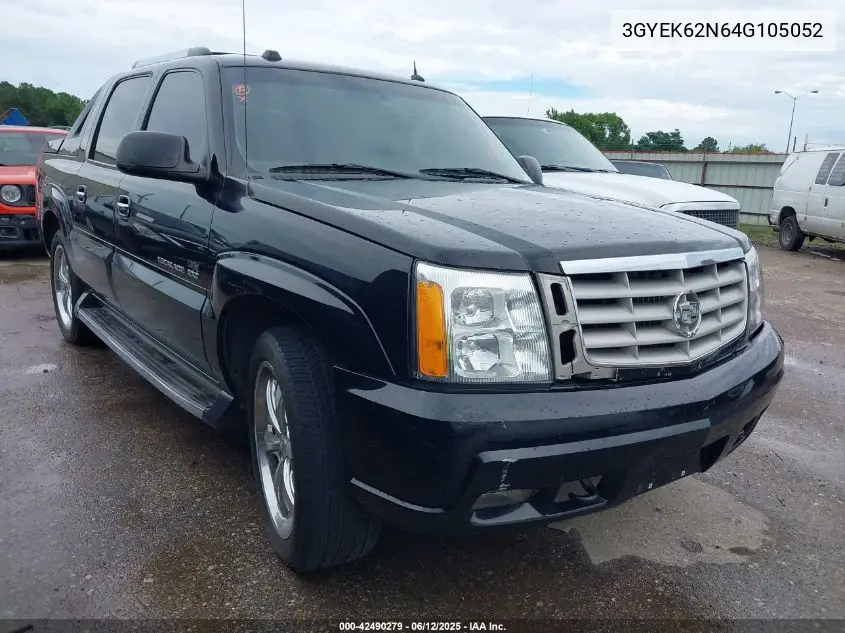 2004 Cadillac Escalade Ext Standard VIN: 3GYEK62N64G105052 Lot: 42490279