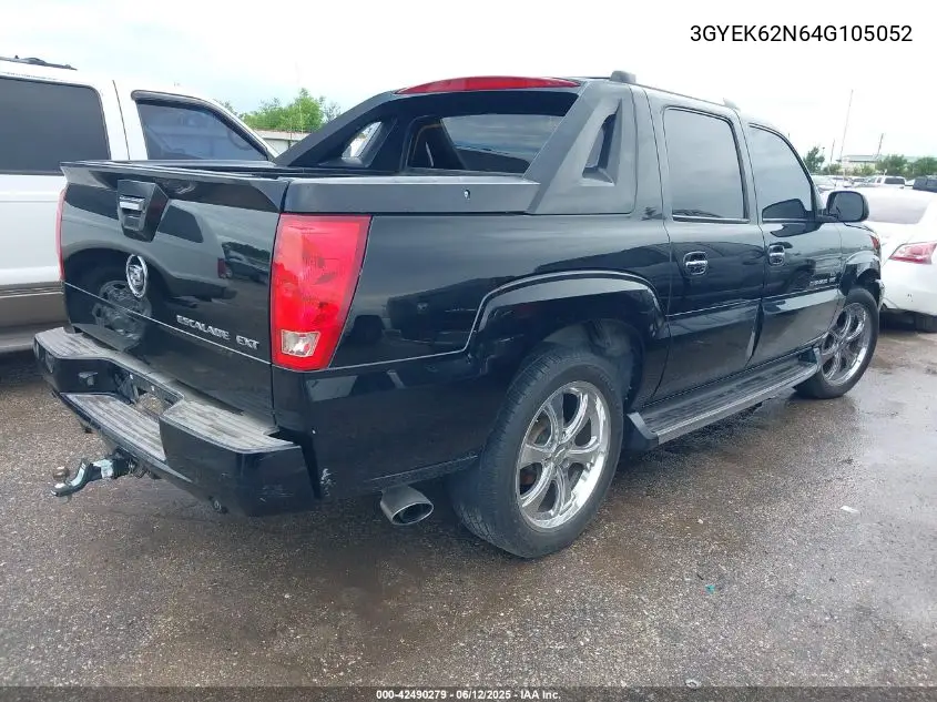 2004 Cadillac Escalade Ext Standard VIN: 3GYEK62N64G105052 Lot: 42490279