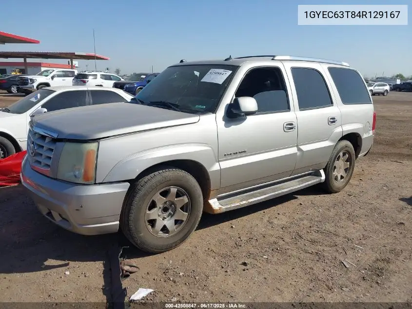 2004 Cadillac Escalade Standard VIN: 1GYEC63T84R129167 Lot: 42508847
