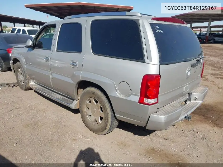 2004 Cadillac Escalade Standard VIN: 1GYEC63T84R129167 Lot: 42508847