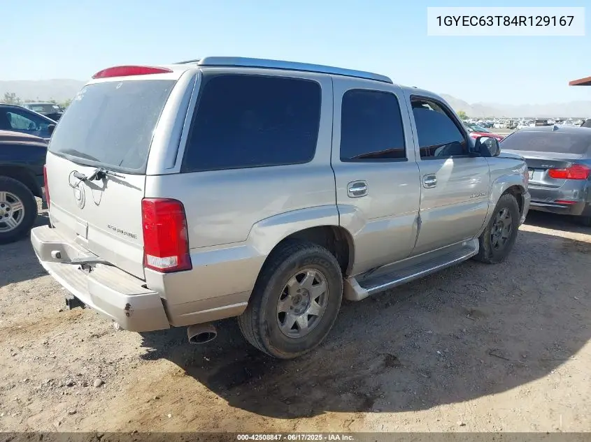 2004 Cadillac Escalade Standard VIN: 1GYEC63T84R129167 Lot: 42508847