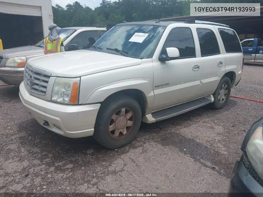 2004 Cadillac Escalade Standard VIN: 1GYEC63T94R193993 Lot: 42516319